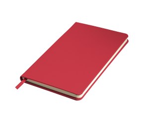 Бизнес-блокнот SIMPLY FIRM, А5,  красный, кремовый блок, в линейку