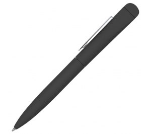 IQ, ручка с флешкой, 8 GB, черный/хром, металл  