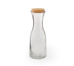 Бутылка LONPEL, 1л, 27,2х9,3см, стекло, пробковое дерево