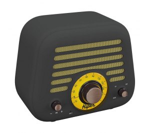 Колонка беспроводная RETRO L, цвет серый 