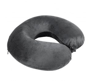 Подушка дорожная  "SOFT"; memory foam, микрофибра,серый