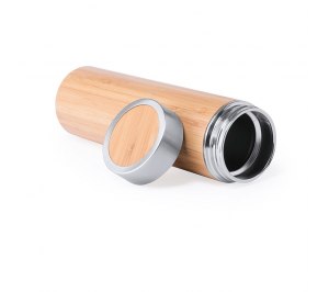Бутылка для воды "Bamboo", 24,5 см, бамбук, сталь