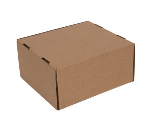 Коробка подарочная mini BOX, размер 16*15*8 см, картон МГК бур., самосборная