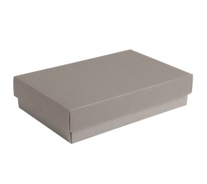 Коробка подарочная CRAFT BOX, 17,5*11,5*4 см, серый, картон 350 гр/м2