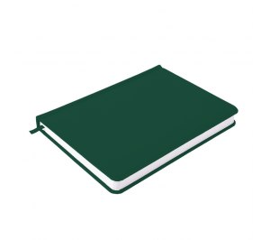 Ежедневник недатированный Campbell, А5,  темно-зеленый, белый блок