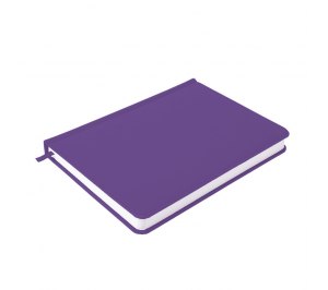 Ежедневник недатированный Campbell, А5, фиолетовый, белый блок