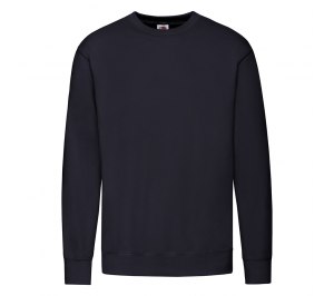 Свитшот без начеса "Lightweight Set-in Sweat", темно-синий, M, 80% х/б 20% полиэстер, 240 г/м2