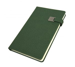 Ежедневник недатированный Linnie, А5, темно-зеленый, кремовый блок