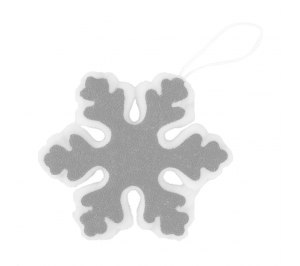 Украшение новогоднее "Snowflake", 15cм, пластик, ткань, серебро