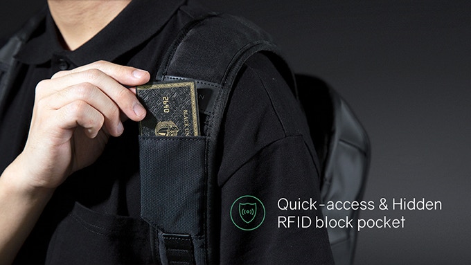 Рюкзак FlipPack 47х30х17 см, черный