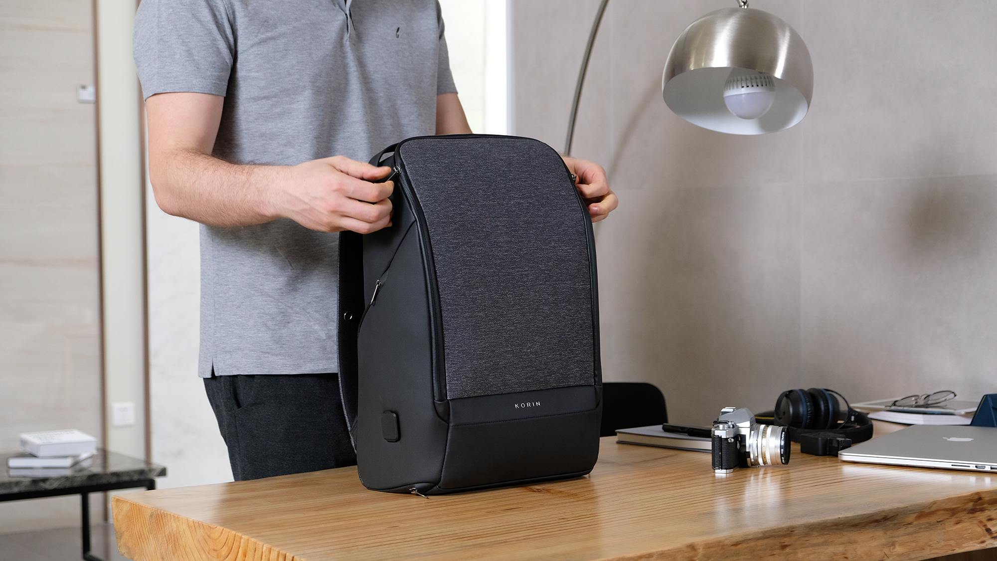 Рюкзак FlexPack Pro 47х34х18 см, черный