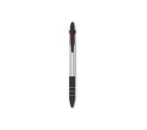 MULTIPEN Трехцветная ручка-стилус, серебряный/черный