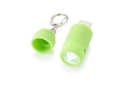 Мини-фонарь "Avior" с зарядкой от USB, зеленый