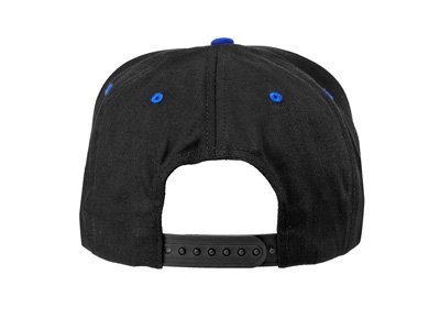 Бейсболка "SnapBack" 5-панельная, черный/синий