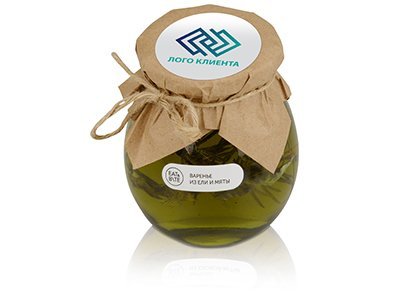 Варенье из ели и мяты, 325г в подарочной обертке