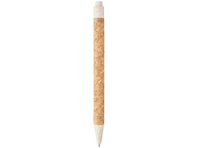 Шариковая ручка Midar из пробки и пшеничной соломы, хром