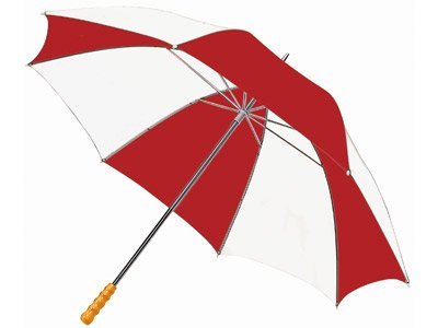 Зонт-трость для гольфа 30", красный/белый