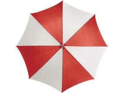Зонт-трость для гольфа 30", красный/белый