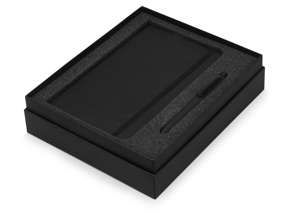 Подарочный набор Moleskine Indiana с блокнотом А5 и ручкой, черный