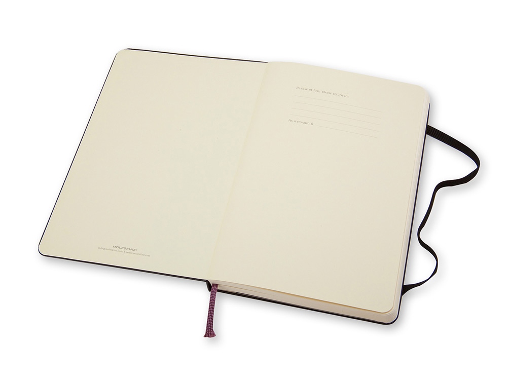 Записная книжка Moleskine Classic  (нелинованный), Pocket (9х14 см), черный