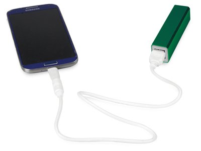 Портативное зарядное устройство "Брадуэлл", 2200 mAh, зеленый