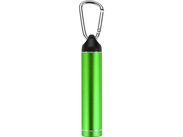 Портативное зарядное устройство с карабином, 2600 mAh, зеленый