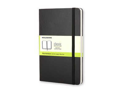 Записная книжка Moleskine Classic  (нелинованный), Pocket (9х14 см), черный