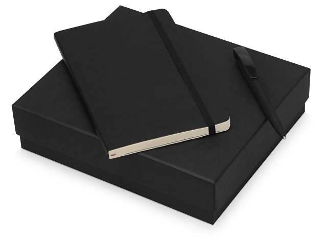 Подарочный набор Moleskine Amelie с блокнотом А5 и ручкой, черный