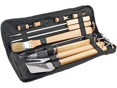 Набор для приготовления барбекю в чехле OASIS Business Gifts, черный