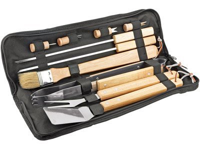 Набор для приготовления барбекю в чехле OASIS Business Gifts, черный