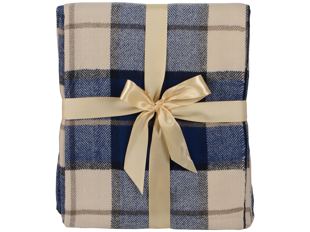 Плед акриловый в клетку Tartan, черный