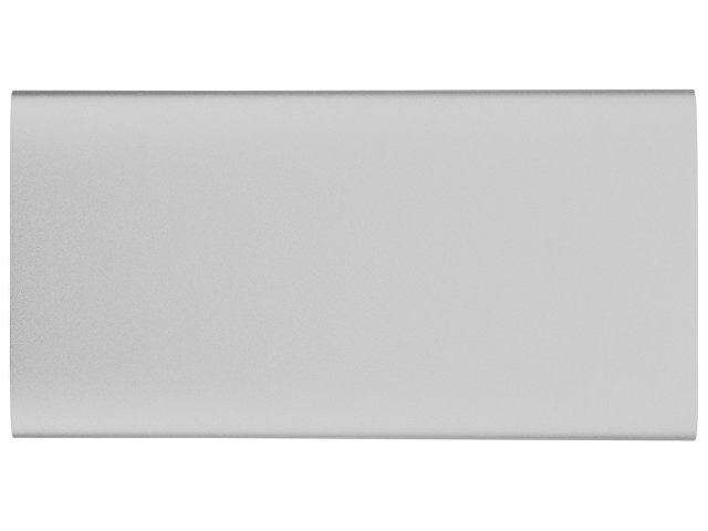 Портативное зарядное устройство с 2-мя USB-портами, 8000 mAh, серебристый