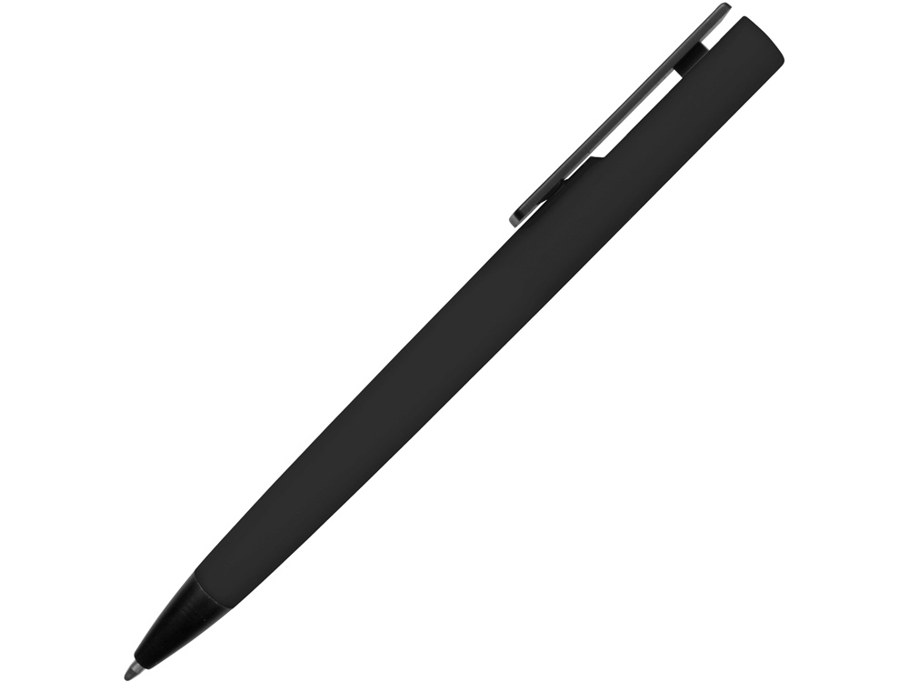 Ручка пластиковая soft-touch шариковая «Taper», черный