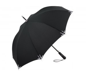 Зонт-трость Safebrella с фонариком и светоотражающими элементами, черный