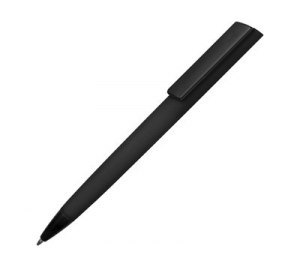 Ручка пластиковая soft-touch шариковая «Taper», черный