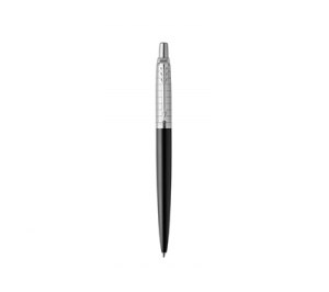 Шариковая ручка Parker Jotter Premium, Bond Street Black Grid CT, черный/серебристый