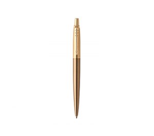 Шариковая ручка Parker Jotter Premium West End Gold Brushed GT, коричневый/золотистый