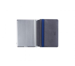Портмоне с зарядным устройством INE, 3000 mAh, серый