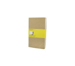 Записная книжка Moleskine Cahier (в клетку, 3 шт.), Large (13х21см), бежевый