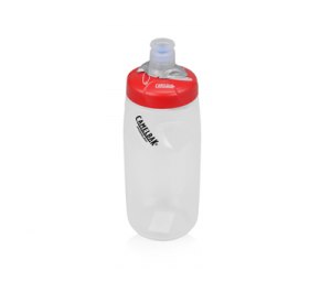 Бутылка CamelBak Custom Print Podium 0,61л, красный/белый прозрачный