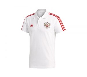 Рубашка поло РОССИЯ 3-STRIPE. adidas, белый/красный