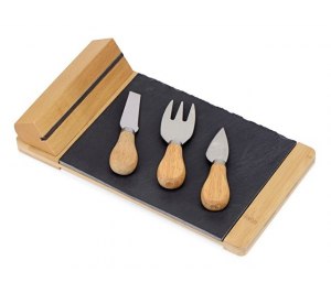 Набор для сыра из сланцевой доски и ножей Bamboo collection Taleggio
