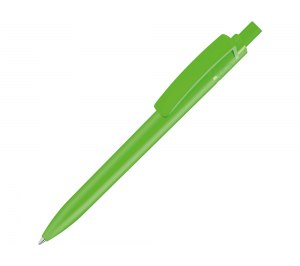Ручка шариковая пластиковая из RPET RECYCLED PET PEN STEP F, зеленое яблоко