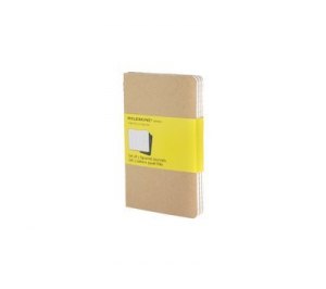 Записная книжка Moleskine Cahier (в клетку, 3 шт.), Pocket (9х14см), бежевый
