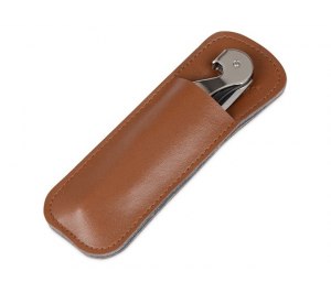 Футляр для штопора из искусственной кожи Corkscrew Case, коричневый