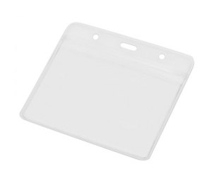 Бейдж Crystal Flat 115*101 мм (внут.размер  98*68 мм), прозрачный