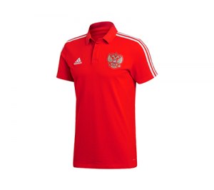 Рубашка поло РОССИЯ 3-STRIPE. adidas, красный/белый