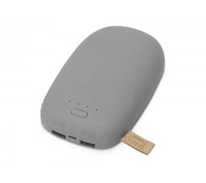 Универсальное зарядное устройство power bank в форме камня. 10400MAH. gray