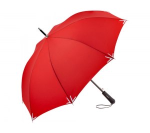 Зонт-трость Safebrella с фонариком и светоотражающими элементами, красный