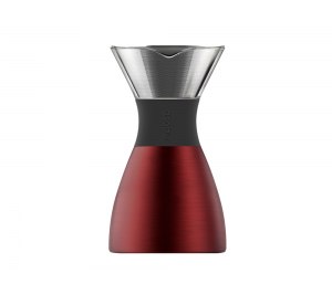 Кофеварка POUR OVER, 1000 мл, красный/черный